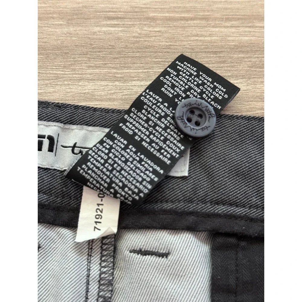 TravisMathew Men Chino Pants 36 Dark Grey Stretch Golf Performance Techwear Prep
